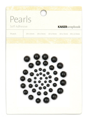 Kaisercraft-Pearls-Black