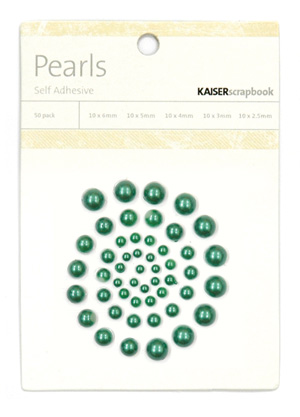 Kaisercraft-Pearls-Green