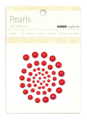 Kaisercraft-Pearls-Red